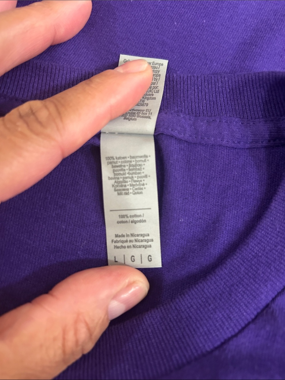 Gildan Purple Prince Tribute Tee with Doves Graphic - Picture 4 of 4
